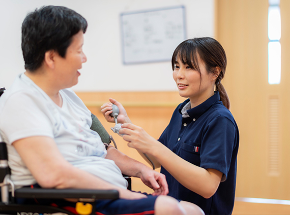 朝のバイタル測定